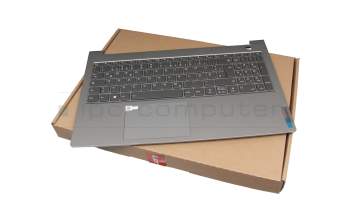 Keyboard incl. topcase DE (german) grey/grey with backlight original suitable for Toshiba Satellite S50W-C