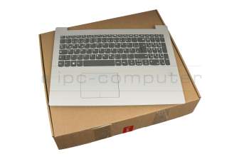 Keyboard incl. topcase DE (german) grey/silver (Fingerprint) original suitable for Lenovo IdeaPad 320-15IKBN (80XL)