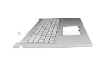 Keyboard incl. topcase DE (german) grey/silver original suitable for Asus F1704VA
