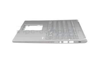 Keyboard incl. topcase DE (german) grey/silver original suitable for Asus VivoBook 15 X509FB