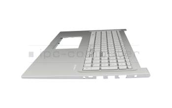 Keyboard incl. topcase DE (german) grey/silver original suitable for Asus VivoBook 17 F1704VA
