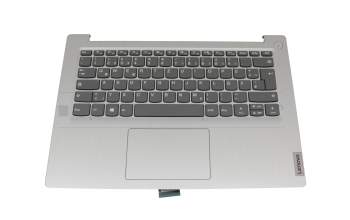 Keyboard incl. topcase DE (german) grey/silver original suitable for Lenovo IdeaPad 3-14ARE05 (81W3)