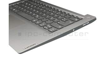Keyboard incl. topcase DE (german) grey/silver original suitable for Lenovo IdeaPad 3-14ARE05 (81W3)