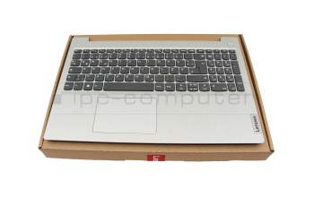 Keyboard incl. topcase DE (german) grey/silver original suitable for Lenovo IdeaPad 3-15ARE05 (81W4)