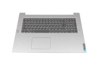 Keyboard incl. topcase DE (german) grey/silver original suitable for Lenovo IdeaPad 3-17ADA05 (81W2)