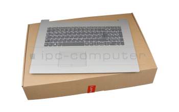 Keyboard incl. topcase DE (german) grey/silver original suitable for Lenovo IdeaPad 320-17ISK (80XJ)