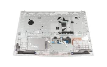 Keyboard incl. topcase DE (german) grey/silver original suitable for Lenovo IdeaPad 330-17IKB (81DK)