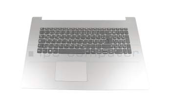 Keyboard incl. topcase DE (german) grey/silver original suitable for Lenovo IdeaPad 330-17IKB (81DM)