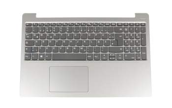 Keyboard incl. topcase DE (german) grey/silver original suitable for Lenovo IdeaPad 330S-15AST (81F9)