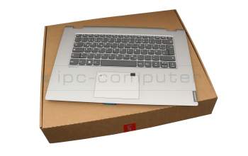Keyboard incl. topcase DE (german) grey/silver original suitable for Lenovo IdeaPad C340-15IIL (81XJ)