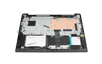 Keyboard incl. topcase DE (german) grey/silver original suitable for Lenovo V17 G4 IRU (83A2)