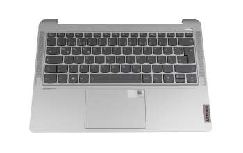 Keyboard incl. topcase DE (german) grey/silver with backlight original suitable for Lenovo IdeaPad 5 Pro-14ACN6 (82L7)