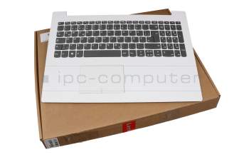 Keyboard incl. topcase DE (german) grey/white original suitable for Lenovo IdeaPad 330-15IKB (81DC)