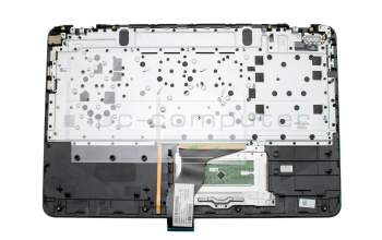 Keyboard incl. topcase DE (german) silver/black with backlight original suitable for HP Pavilion 15-bc200