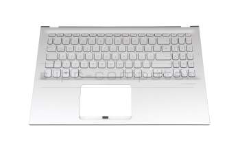 Keyboard incl. topcase DE (german) silver/silver original suitable for Asus VivoBook 15 F512FA