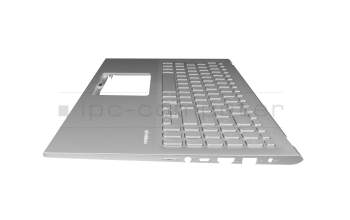 Keyboard incl. topcase DE (german) silver/silver original suitable for Asus VivoBook 15 F512FA