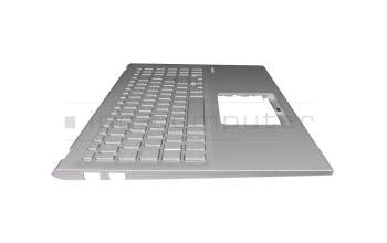 Keyboard incl. topcase DE (german) silver/silver original suitable for Asus VivoBook 15 X512FA