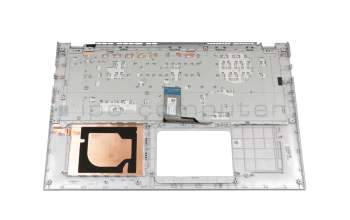 Keyboard incl. topcase DE (german) silver/silver original suitable for Asus VivoBook 15 X512UA