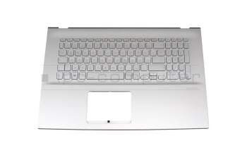 Keyboard incl. topcase DE (german) silver/silver original suitable for Asus VivoBook 17 S712EA