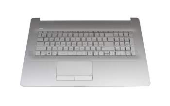 Keyboard incl. topcase DE (german) silver/silver original suitable for HP 17-ca2000