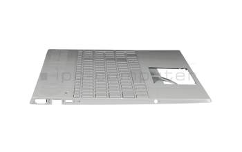 Keyboard incl. topcase DE (german) silver/silver with backlight (GTX graphics card) original suitable for HP Pavilion 15-cs2600