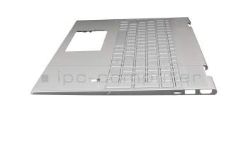 Keyboard incl. topcase DE (german) silver/silver with backlight (UMA) original suitable for HP Envy x360 15-dr1000