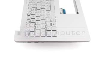 Keyboard incl. topcase DE (german) silver/silver with backlight (for models with HDD) original suitable for Asus ZenBook UX501VW