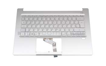 Keyboard incl. topcase DE (german) silver/silver with backlight original suitable for Acer Swift 3 (SF314-59)