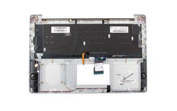 Keyboard incl. topcase DE (german) silver/silver with backlight original suitable for Asus N501JW