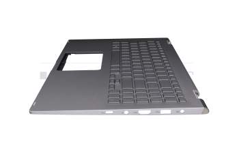 Keyboard incl. topcase DE (german) silver/silver with backlight original suitable for Asus UX562FA