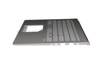 Keyboard incl. topcase DE (german) silver/silver with backlight original suitable for Asus VivoBook S15 S530FA