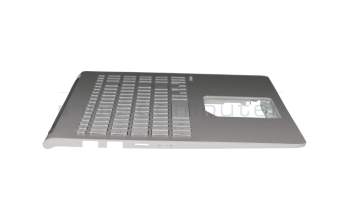 Keyboard incl. topcase DE (german) silver/silver with backlight original suitable for Asus VivoBook S15 S530UF