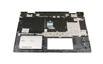 Keyboard incl. topcase DE (german) silver/silver with backlight original suitable for HP Envy x360 15-cn0400