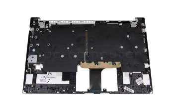 Keyboard incl. topcase DE (german) silver/silver with backlight original suitable for HP Pavilion 15-eh2000