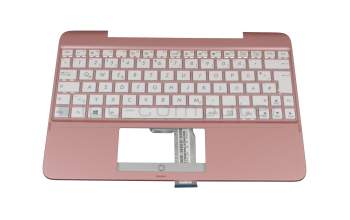 Keyboard incl. topcase DE (german) white/rosé original suitable for Asus Transformer Book T101HA