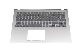 Keyboard incl. topcase DE (german) white/silver original suitable for Asus VivoBook 15 X509DA