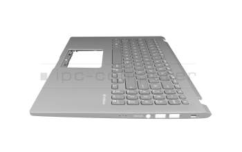 Keyboard incl. topcase DE (german) white/silver original suitable for Asus VivoBook 15 X509DA