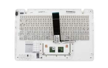 Keyboard incl. topcase DE (german) white/white original suitable for Asus R202MA