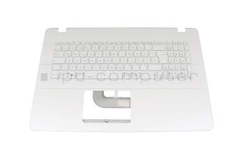 Keyboard incl. topcase DE (german) white/white original suitable for Asus R702MA