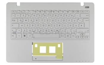 Keyboard incl. topcase DE (german) white/white original suitable for Asus VivoBook F200MA