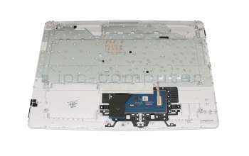 Keyboard incl. topcase DE (german) white/white original suitable for HP 17-by0000