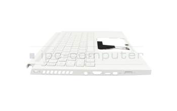 Keyboard incl. topcase DE (german) white/white with backlight (with pen compartment) original suitable for Acer ConceptD 3 (CC314-72)