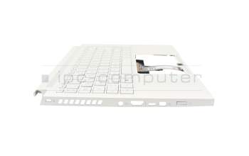 Keyboard incl. topcase DE (german) white/white with backlight (without pen compartment) original suitable for Acer ConceptD 3 Pro (CN314-73P)