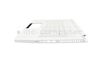 Keyboard incl. topcase DE (german) white/white with backlight original suitable for Acer ConceptD 7 Pro (CN715-72P)