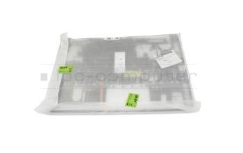 Keyboard incl. topcase DE (german) white/white with backlight original suitable for Acer ConceptD 7 Pro (CN715-72P)