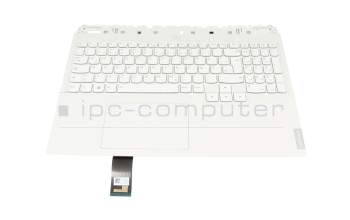 Keyboard incl. topcase DE (german) white/white with backlight original suitable for Lenovo Legion Pro 5-16IAH7H (82RF)