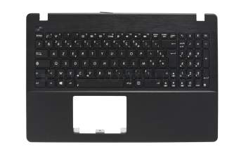 Keyboard incl. topcase FR (french) black/black original suitable for Asus X552EP
