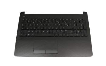 Keyboard incl. topcase FR (french) black/black original suitable for HP 15-bs100