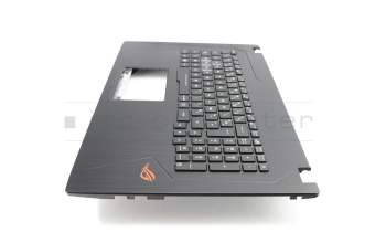 Keyboard incl. topcase FR (french) black/black with backlight RGB original suitable for Asus TUF FX753VE
