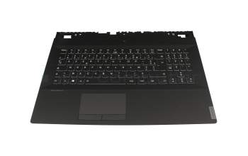 Keyboard incl. topcase FR (french) black/black with backlight original suitable for Lenovo Legion Y540-17IRH-PG0 (81T3)